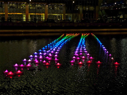  Voyage: A Fleet of 300 Illuminated Boats in Canary
