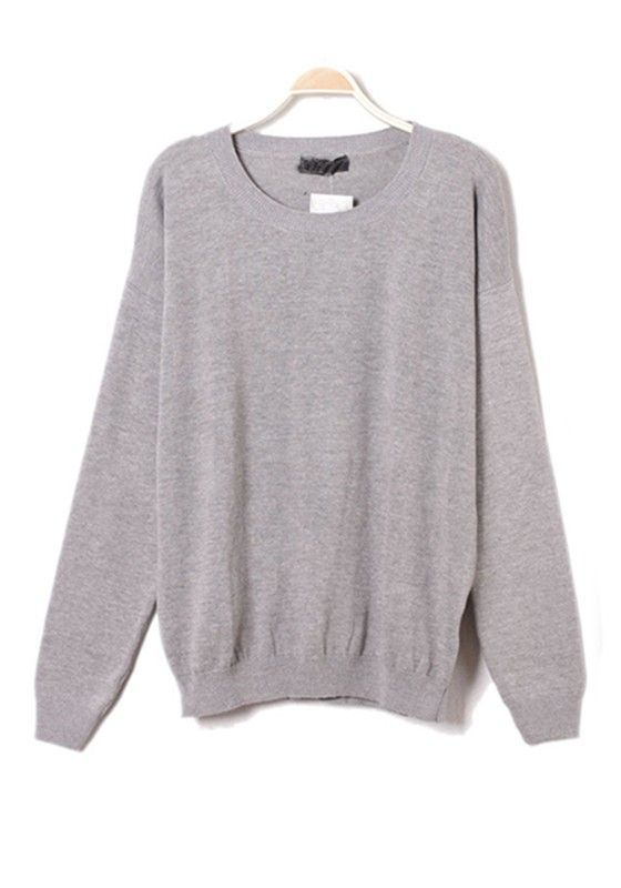 Gray Loving Heart Patchwork Cotton Sweatshirt - Celestina's Choise