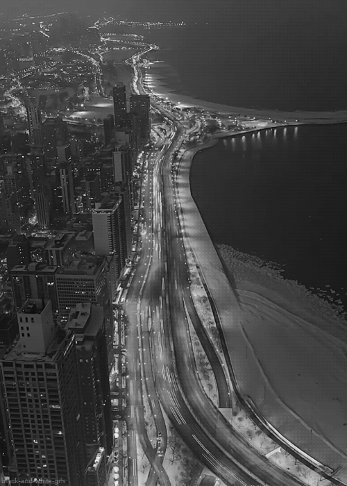 myedol: Chicago by Dominic Boudreault GIF created using footage taken from the timelapse video The City Limits by Dominic Boudreault. Artists: | Vimeo | [via: Robot Mafia] 