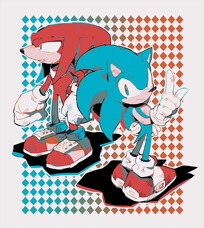 Sonic & Knuckles by Aoki