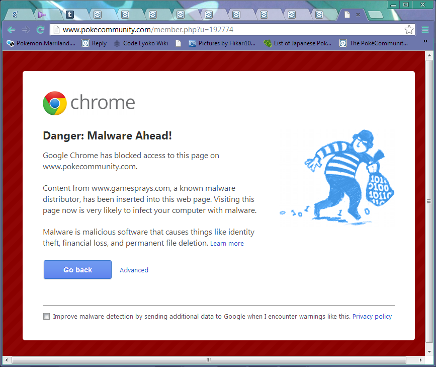 Another malware warning