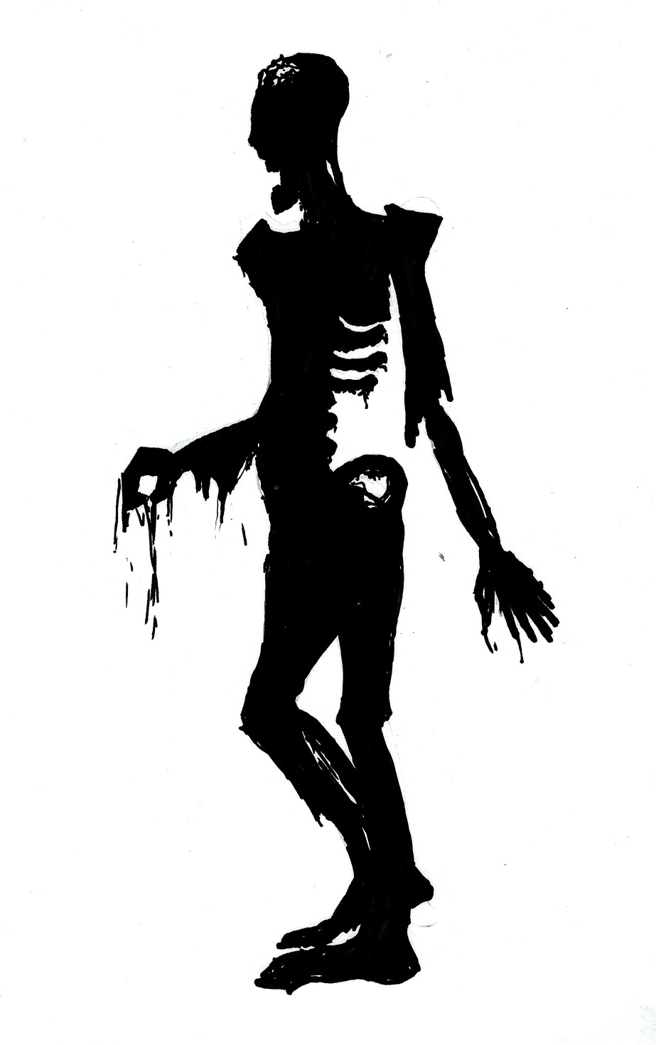 zombie silhouette clip art - photo #37