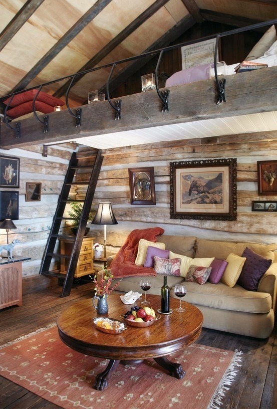 craftykimmyk :Dream Cabin! This is all I would want and need. A perfect little quirky oasis. 
