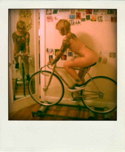 Nude girls on bikes