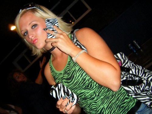 we’re gonna go out on a limb here and guess she likes zebra print.