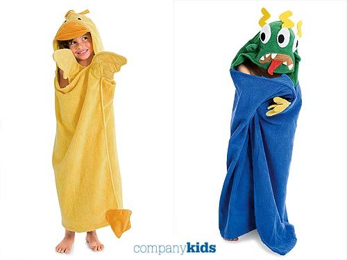 Fun Hooded Towels: We used to hate bath time, but these cute hooded towels make it a little better. (via People)   - Tutu Couture, Fashion