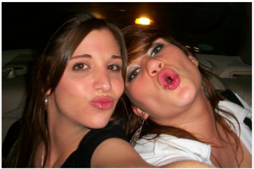 the person who sent us this one says “Is that even duckface on the right there?  I have no words.”
