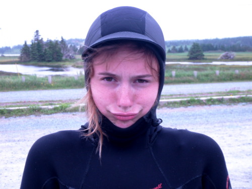 the person who sends us this one asks &#8220;duckface in wetsuit. with hat. Win?&#8221; depends on your definition of &#8220;win,&#8221; we suppose.