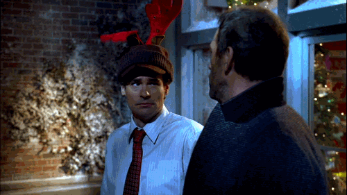 randy-giles: House: Would you take those off?Wilson: No. It’s Christmas. House: It’s a moose on a Jew. House M.D, 4x10 It’s a Wonderful Lie