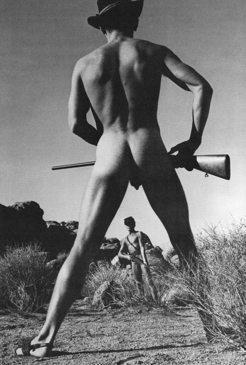Naked Man With Gun 80