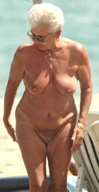 nude Mature grey haired women