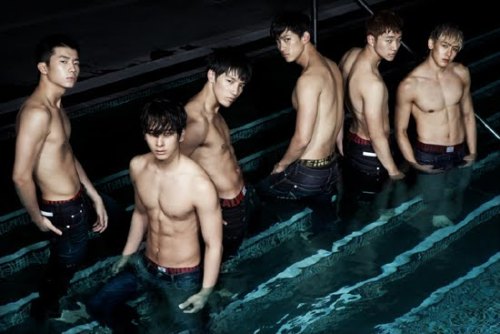 Very wet and very shirtless mens. 