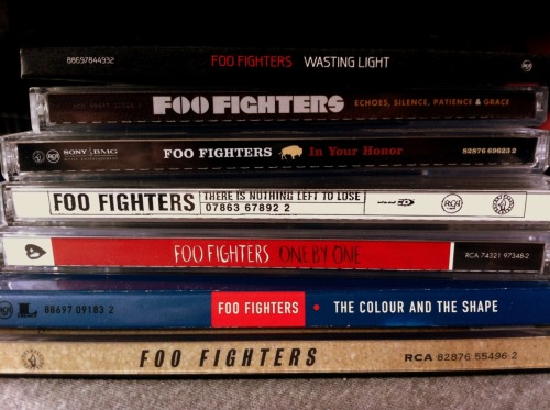 marianuum:  My collection of Foo Fighters studio-albums.
