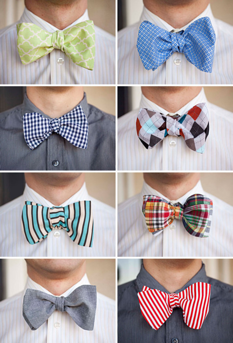 I love bow ties, especially on guys. 