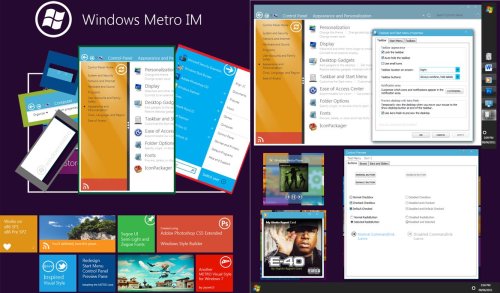 Win7主题：Windows Metro IM，抢先体验 Windows 8 Metro 主题界面