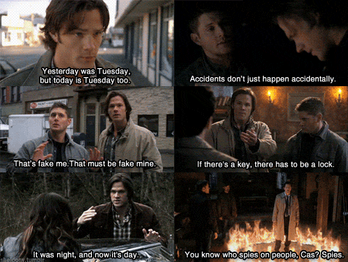 I shall call it “When the Winchesters meet Logic.”