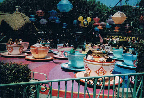 I can ride any roller coaster, yet can never bring myself to jump into one of these cups. I feel weak, and out of control of my body. I despise the feeling of disorient, as I fear not knowing how to use my body in those dizzying moments after I take my steps out of this so called &#8220;amusment ride&#8221;.
