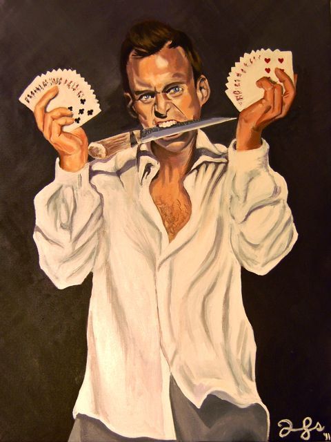 I painted this for a gentleman on reddit that requested a painting of Gob Bluth from Arrested Development in the style of &#8220;The Kramer&#8221;.  This is the result. Thanks for checking it out!
