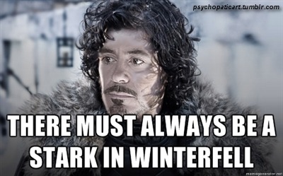 There must always be a Stark in Winterfell