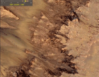 10knotes: matthen: жидкая вода на поверхности Марса! НАСА только что объявил о новости, что он наблюдал явление показано выше. Эти темные потоки поверхности в южном полушариях, кажется, летучие вещества, а также ведущие гипотезы является то, что сильно соленая вода жидкость. [Полный видео] [NASA TV] [больше] Опубликовано reginealmario Следуйте этому блогу, вы будете любить его на приборной панели 