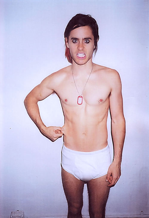 shannonletosexualfrustration: 6277: Jared Leto by Terry Richardson for Purple Fashion Magazine. Stretchy. Its funny how he doesnt have nothing on his body but then his legs are so hairy 