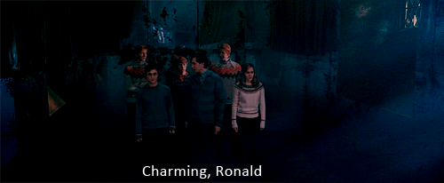 mione-weasley: Hermione: The Room of Requirement only appears when a person has real need of it, and is always equipped for the seeker’s needs.Ron: So… say you really needed a toilet…Hermione: Charming, Ronald. But yes, that is the general idea. 