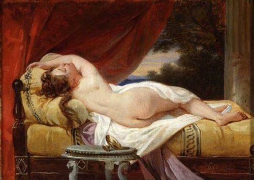 Francois boucher sleeping young woman