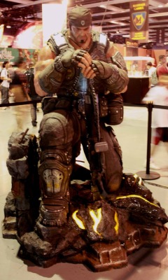 Gears of Wars&#8217; Marcus Fenix statue, PAX Prime 2011.