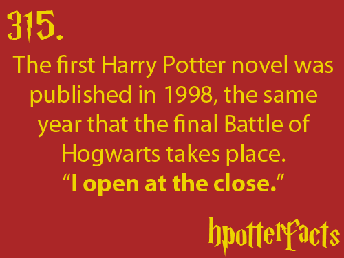 hpotterfacts:NOTE: Sorcerer's Stone was published in 1998 in the UNITED STATES. It was published in 1997 in the UNITED KINGDOM.