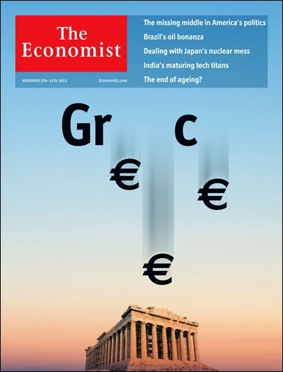 Greece, The Economist cover