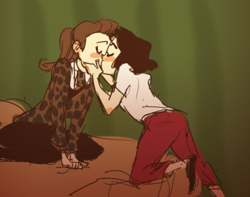 Klaine lady kisses ^3^