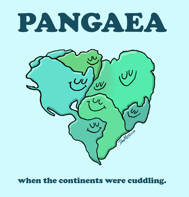 PANGAEA:when the continents were cuddling.  ***THIS IS NOW AVAILABLE ON A T-SHIRT**