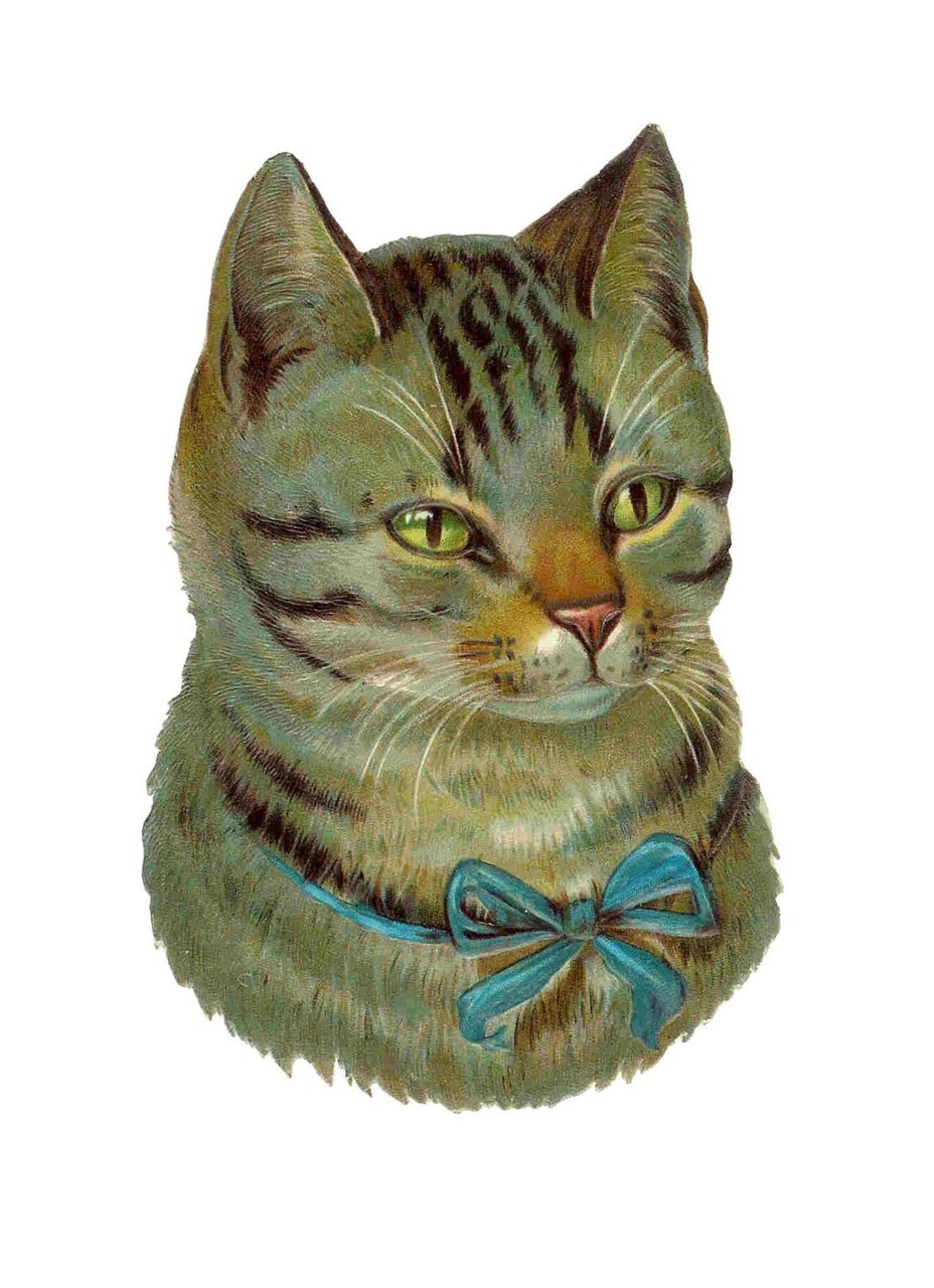 vintage kitty clipart - photo #18