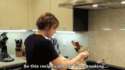 Image result for drunk cooking gif