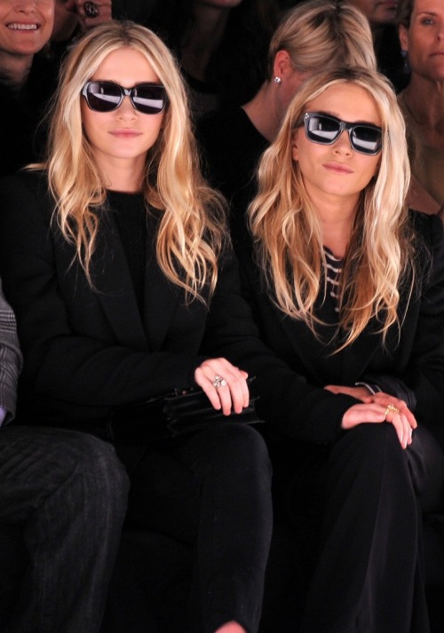 familyolsen: NEW: Ashley and Mary-Kate Olsen at the J. Mendel Fall 2012 Fashion Show during Mercedes-Benz Fashion Week in New York City, February 15. 