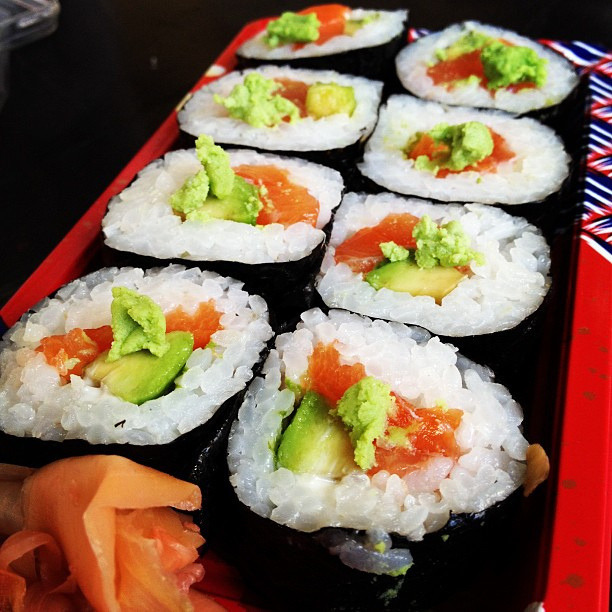 Лосось Авокадо Маки с васаби! # # Японская еда # # суши риса jkfh79 на Flickr.