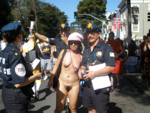 arrested Naked girls getting