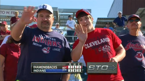 Barry the Cable Guy and his son Trip couldn&#8217;t say no when the Crypt Keeper asked them to come along on his annual visit to Indians Spring Training. 