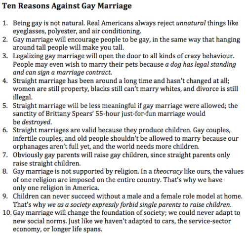wizardangst101:  1612th:  this covers every argument against gay marriage and completely destroys it this is a very good post  I am glad that this is not what I expected it to be.