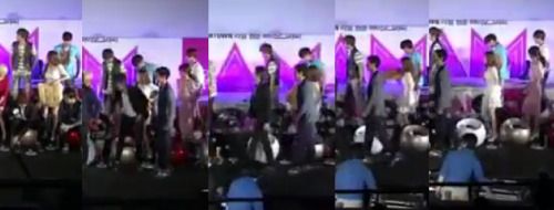 So I watched the SM town I AM Showcase stream hoping for a glimpse of Jongsica. Even though they sat right above each other, truthfully they didn’t seem to interact much or maybe it just wasn’t caught on camera I don’t know - however I found one cute little moment when they were leaving the stage and Jessica didn’t know what to do with her little pillow/blanket so she gave it to Jonghyun to put away, haha. XD