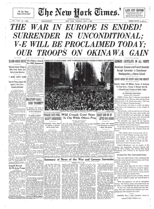 The New York Times - May 8, 1945
