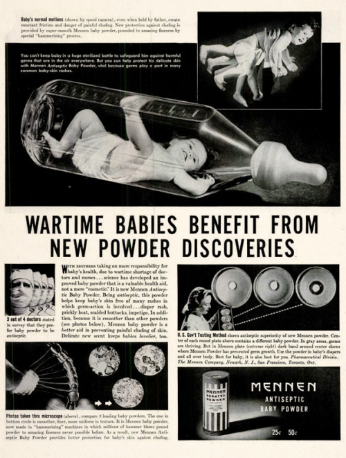 1943 Mennen Baby Powder advertisement