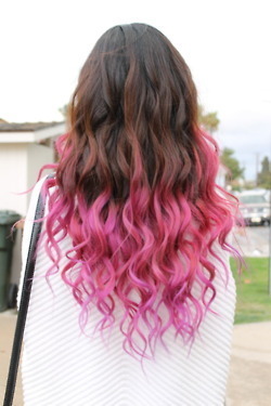 tagged pink hair long hair curls curly hair 16 06 30 12