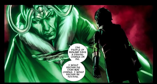 sassy-acefriend:


[Image 1:The spirit of adult Loki speaks to...