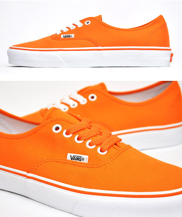orange vans for men