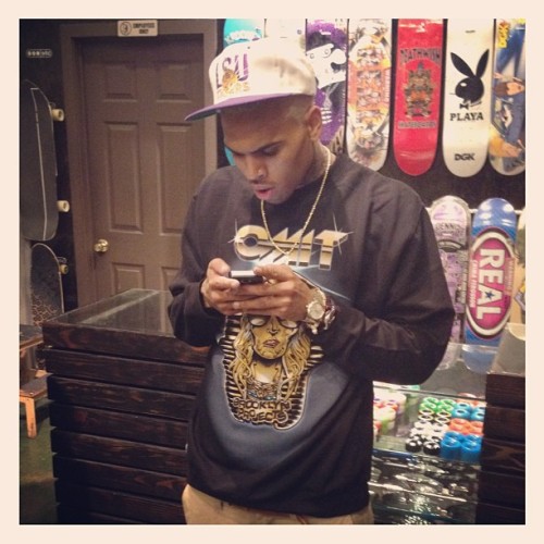 loveforchristophabrown: my babe is blonde again :) 