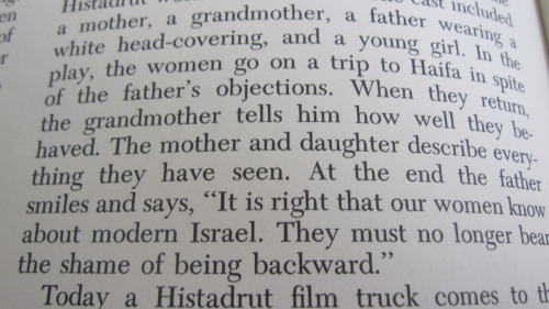 Backwards Arabs are really grateful to be citizens of the Jewish State.<br /> “It is right that our women know about modern Israel. They must no longer bear the shame of being backwards.”<br /> —“Behold, The Land” Social studies textbook, 1968