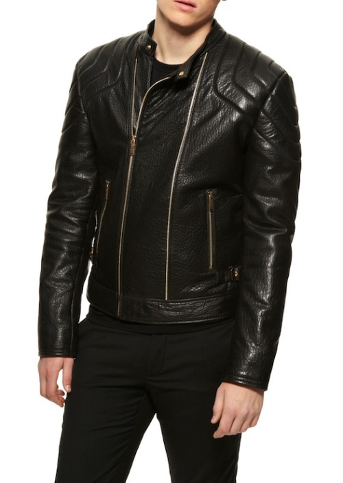 Versace Leather jkt | Versace leather jacket, Leather jacket style ...