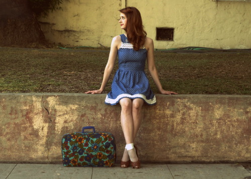 Away We Go (by Jane Bennet)
Dress is from ModCloth -
Fishnet Socks are from American Apparel - 