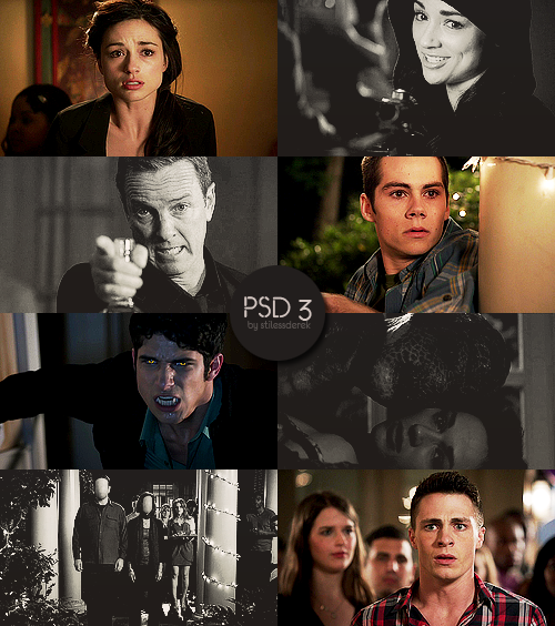 Teen Wolf→PSD #3 (MF) Works for gifs and screencaps. Black and white option. Like if taking/downloading! 